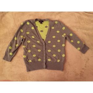 🌴Takeout Polka Dot Cardigan 3/4 Sleeves Small